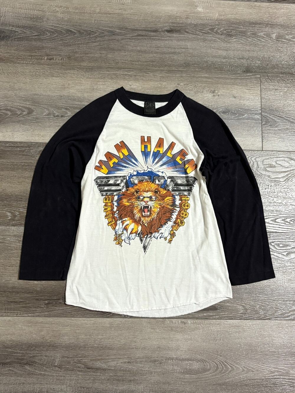 Vintage 1982 Van Halen Hide Your Sheep Raglan Tour Long Sleeve - Men’s Medium
